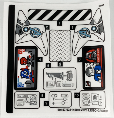 76166stk01 - Sticker Sheet for Set 76166 - (69157/6311460)