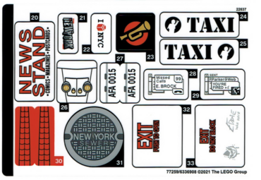 76178stk02 - Sticker Sheet for Set 76178, Sheet 2 - (77259/6336908)