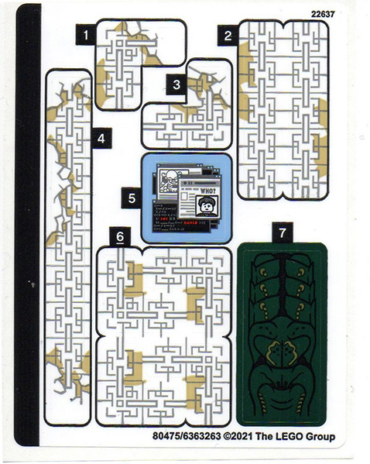 76185stk01 - Sticker Sheet for Set 76185 - (80475/6363263)