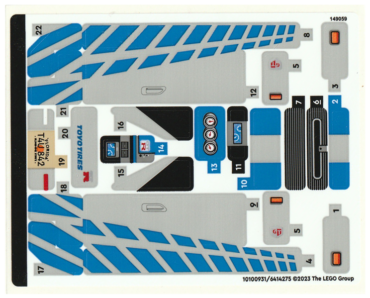76917stk01 - Sticker Sheet for Set 76917 - (10100931/6414275)