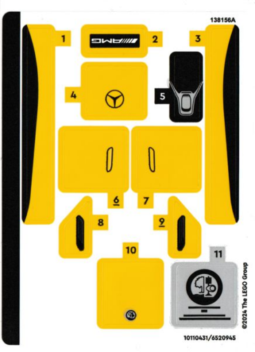 76924stk01 - Sticker Sheet for Set 76924, Sheet 1 - (10110431/6520945)