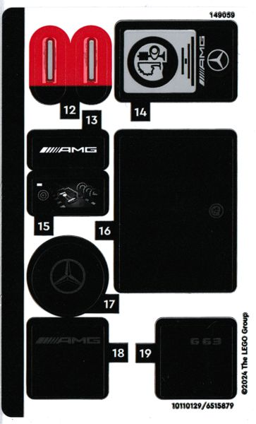 76924stk02 - Sticker Sheet for Set 76924, Sheet 2 - (10110129/6515879)