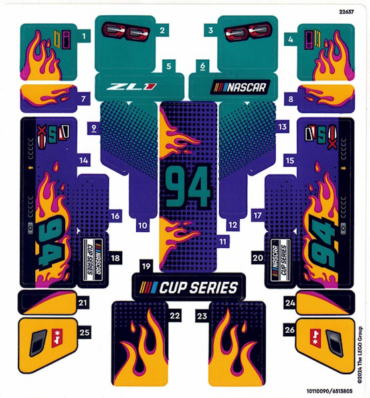 76935stk01 - Sticker Sheet for Set 76935, Sheet 1 - (10110090/6513805)