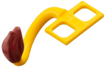 7721pb01 - Minifigure Costume Tail Lion with Dark Red Tassel Pattern