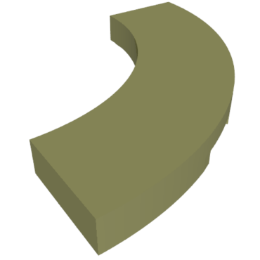 79393 - Tile, Round Corner 3 x 3 Macaroni