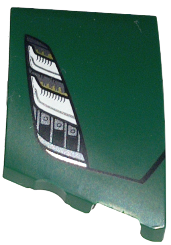 80178pb001 - Wedge 3 x 2 Right No Studs with Lotus Evija Car Headlight Pattern