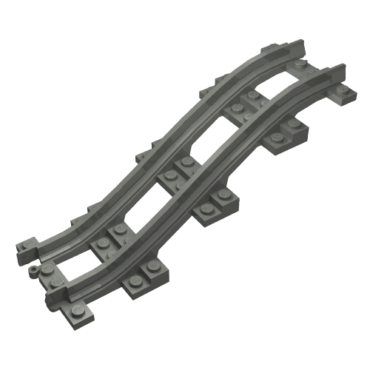 85977 - Train, Track Plastic, Narrow, Ramp, 5 Bricks Elevation