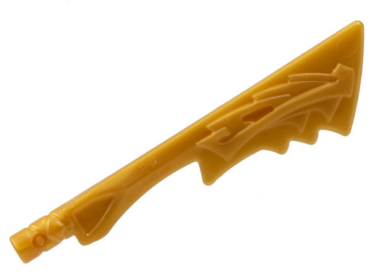 86125c - Minifigure, Weapon Sword, Serrated Blade with Dragon Head