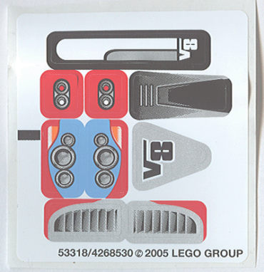 8656stk01 - Sticker Sheet for Set 8656 - (53318/4268530)
