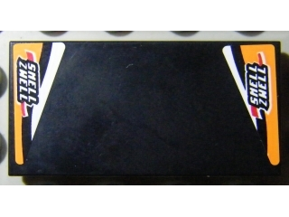 87079pb0049 - Tile 2 x 4 with 'SMELL ZWELL' Pattern on Left and Right Side (Stickers) - Set 8304