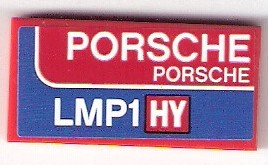 87079pb0534 - Tile 2 x 4 with 'PORSCHE PORSCHE' and 'LMP1HY' Pattern (Sticker) - Set 75876
