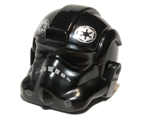 87556pb02 - Minifigure, Headgear Helmet SW Stormtrooper Type 2, TIE Defender Pilot Pattern
