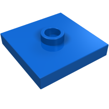 87580 - Plate, Modified 2 x 2 with Groove and 1 Stud in Center (Jumper)