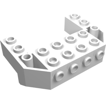 87619 - Train Front Sloping Base with 4 Studs