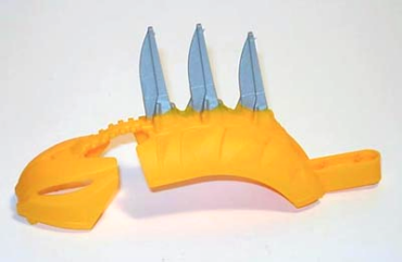 87793pb01 - Bionicle Rahkshi Back Cover with Mask (Stars Series) with Molded Pearl Light Gray Blades Pattern