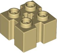 90258 - Brick, Modified 2 x 2 with Channels and Axle Hole