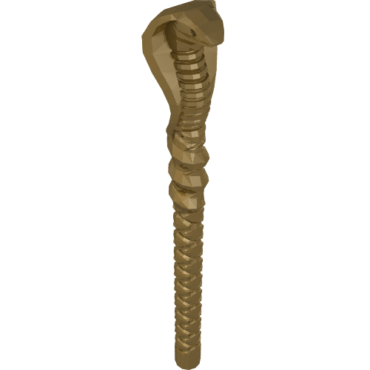90390 - Minifigure, Utensil Staff with Cobra / Snake / Serpent Head