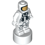 90398pb008 - Minifigure, Utensil Statuette / Trophy with NASA Astronaut Pattern