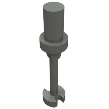90540 - Minifigure, Utensil Ski Pole 3L with Handle, Stop Ring and Side Stops