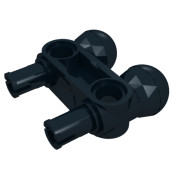 90630 - Technic, Pin Connector Perpendicular 3L with 2 Pins and 2 Ball Joints