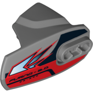 90639pb003 - Hero Factory Armor with Ball Joint Socket - Size 5 with 'FURNO 2.0' Pattern