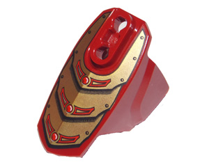 90639pb026 - Hero Factory Armor with Ball Joint Socket - Size 5 with Gold Armor Pattern