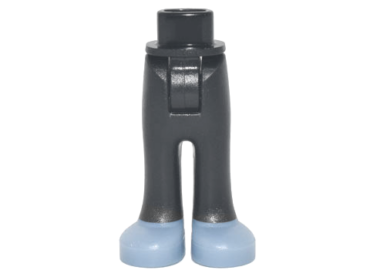 92253c00pb06 - Mini Doll Hips and Trousers with Back Pockets with Sand Blue Shoes Pattern - Thick Hinge