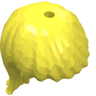 92255 - Mini Doll, Hair Friends Long Straight, Hole on Top, Hole on Side