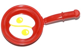 93082apb001 - Friends Accessories Frying Pan with 2 Fried Eggs Pattern (Sticker) - Set 41034