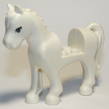 93083c01pb02 - Horse with 2 x 2 Cutout with Bright Light Blue Eyes and 3 Black Eyelashes Pattern
