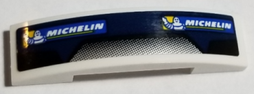 93273pb146 - Slope, Curved 4 x 1 x 2/3 Double with Michelin Logo and Air Intake Grille Pattern (Sticker) - Set 75885