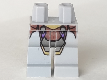 970c00pb0188 - Hips and Legs with Gold and Dark Bluish Gray Armor Pattern
