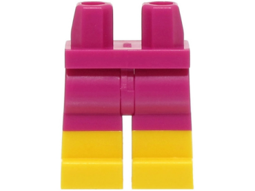 970c00pb0575 - Hips and Legs with Molded Yellow Lower Legs / Boots Pattern