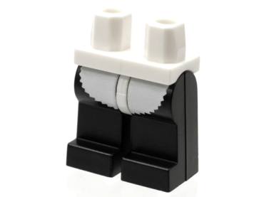 970c11pb15 - Hips and Black Legs with White Fur Semi Circle Pattern