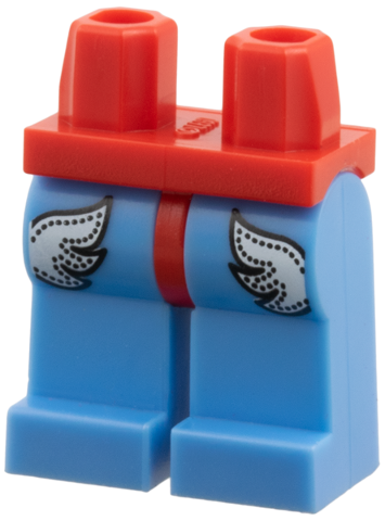970c42pb01 - Hips and Medium Blue Legs with White Wings Pattern