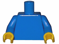 973c007 - Torso Plain / Blue Arms / Yellow Hands