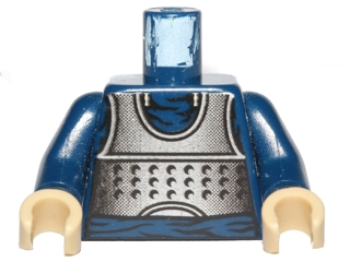 973pb0247c01 - Torso SW Armor Silver Pattern (Bib Fortuna) / Dark Blue Arms / Tan Hands