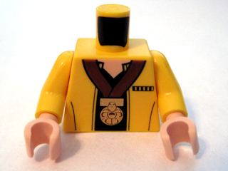 973pb0613c01 - Torso SW Jacket with Black Undershirt and Gold Medal Pattern / Yellow Arms / Light Nougat Hands