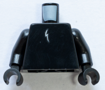 973pb4260c01 - Torso White Lightning Bolt Pattern / Black Arms / Black Hands