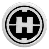 98138pb018 - Tile, Round 1 x 1 with Hero Factory 'H' Pattern