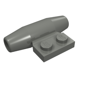 98302 - Engine, Smooth Small, 1 x 2 Side Plate with Axle Holders and Slot