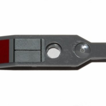 99774pb01 - Minifigure, Utensil Ski without Hinge with Black Lines and Dark Red Hexagonal Pattern (Sticker) - Set 75012