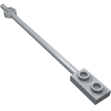 99784 - Bar 12L with 1 x 2 Plate End Hollow Studs and 1 x 1 Round Plate End