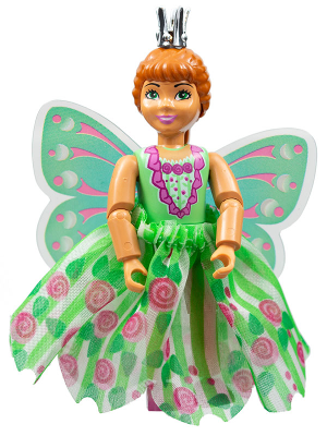 belvfemale29a - Belville Female - Princess Flora, Green Skirt, Green Wings