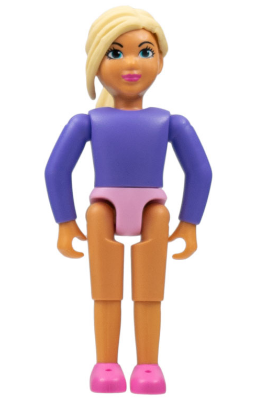 belvfemale74 - Belville Female - Girl, Dark Purple Top, Magenta Shoes, Light Yellow Hair