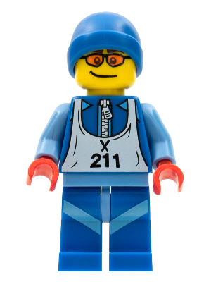 col028 - Skier, Series 2 (Minifigure Only without Stand and Accessories)