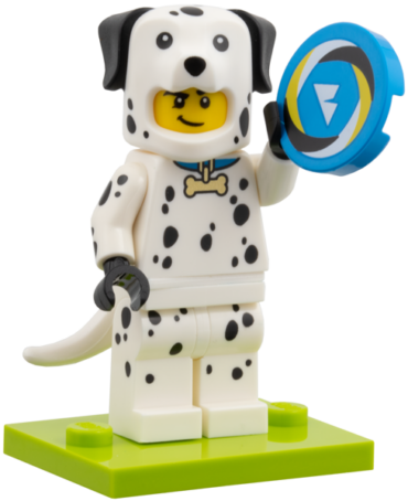 col28-7 - Dalmatian Costume Fan, Series 28 (Complete Set with Stand and Accessories)