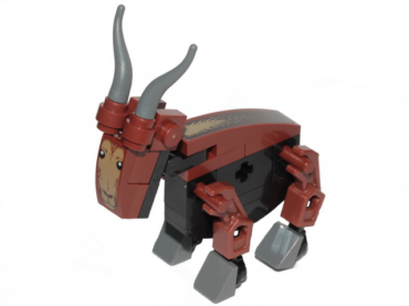 goat2 - Thor's Goat (Black and Reddish Brown, Tanngnjóstr) - Brick Built