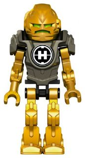 hf004 - Hero Factory Mini - Rocka - Pearl Dark Gray Armor