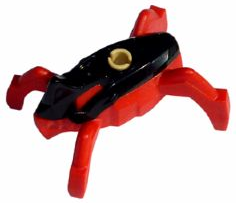 hf009 - Hero Factory Jumper - Black Top and Red Base